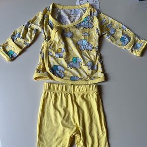Little Sleepies Kimono set elephants